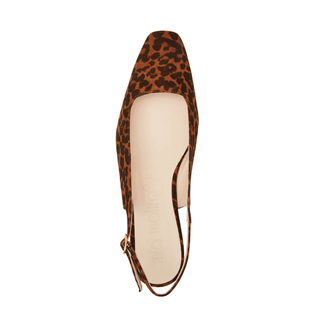 Sandaletti animalier in pelle
