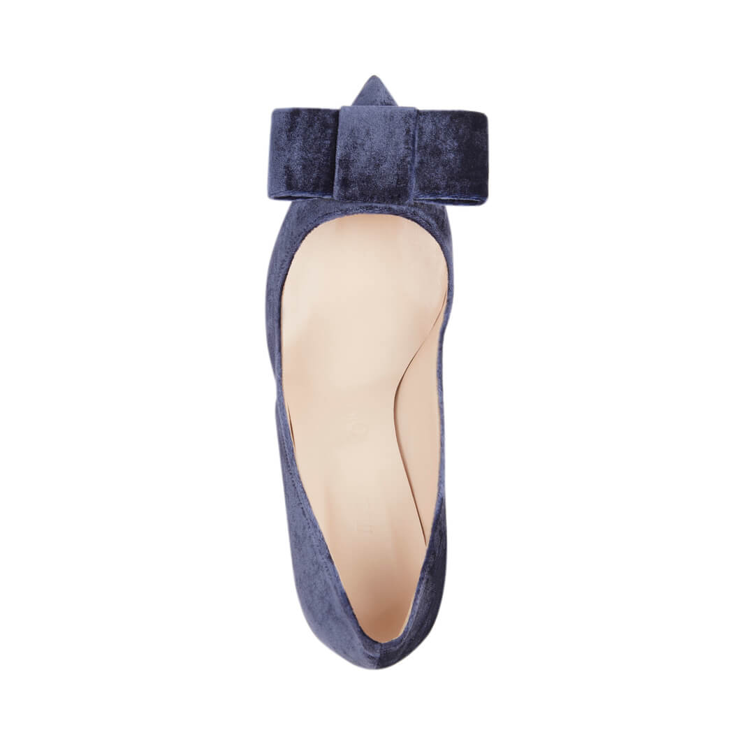 Blue Velvet Pumps