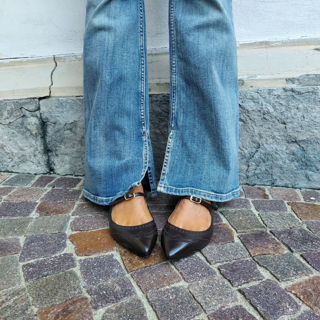 Ballerine in Pelle Nere