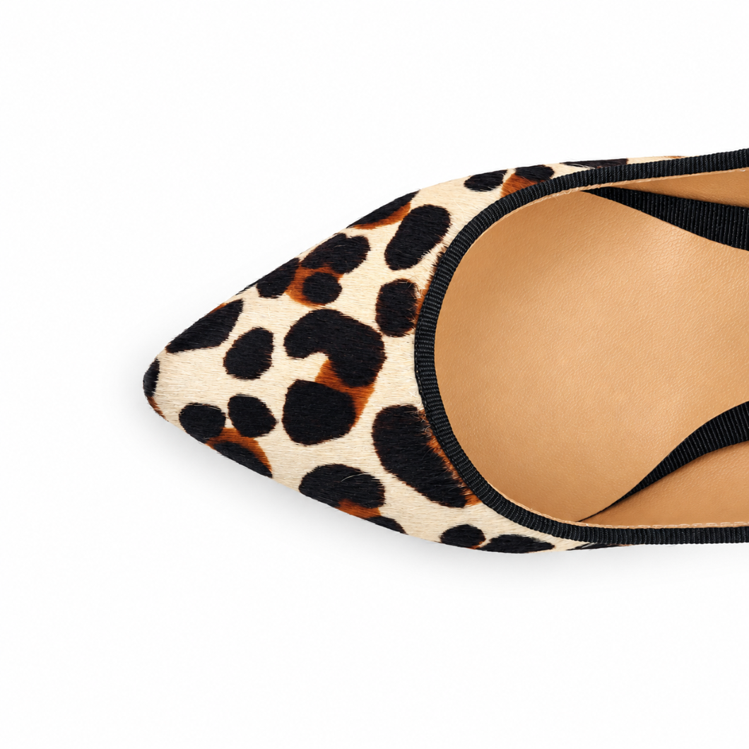 Ballerine Animalier Leopardate base bianca