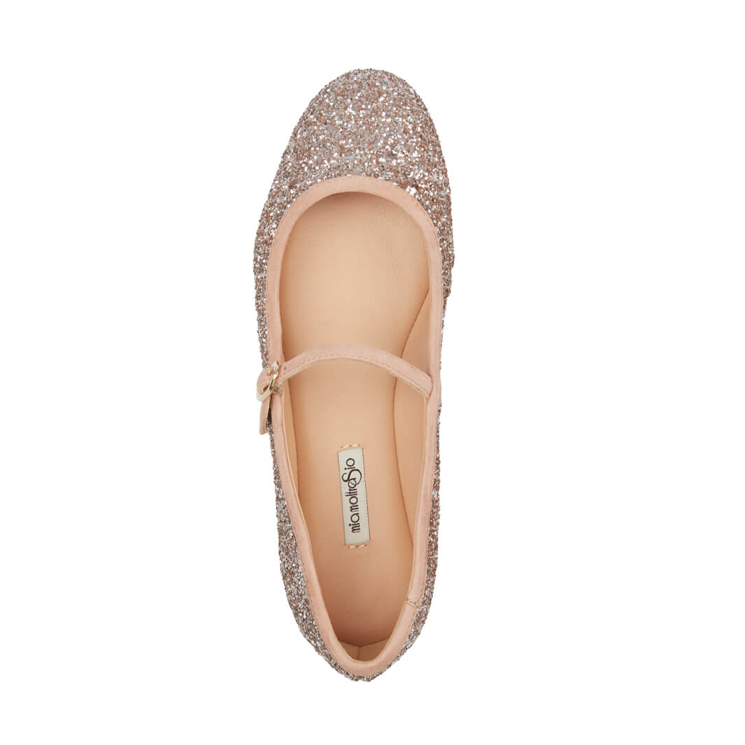 Ballerine Glitter Punta Tonda