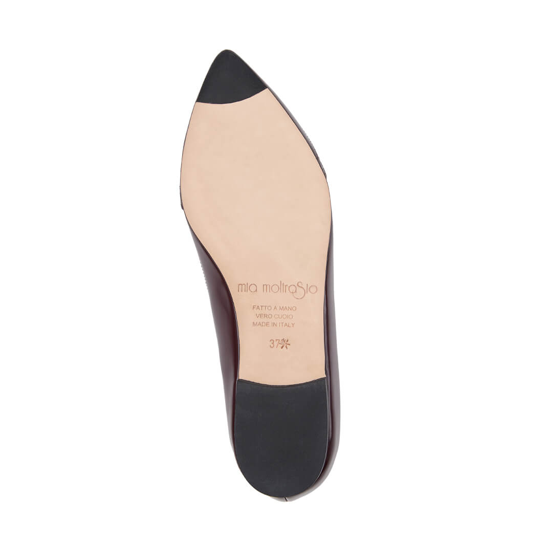 Ballerine in Pelle Bordeuax