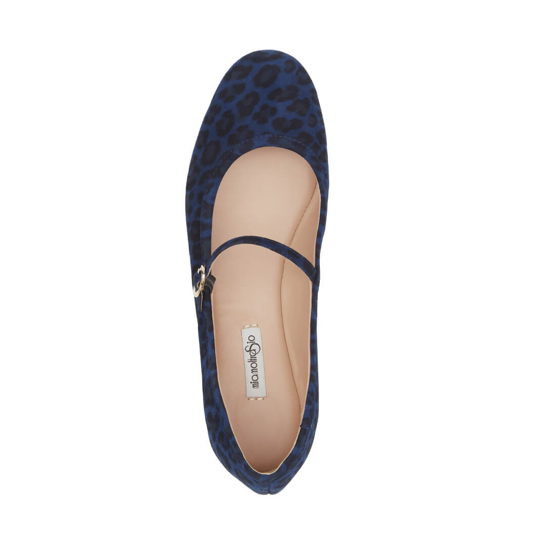 Ballerine Animalier Blu