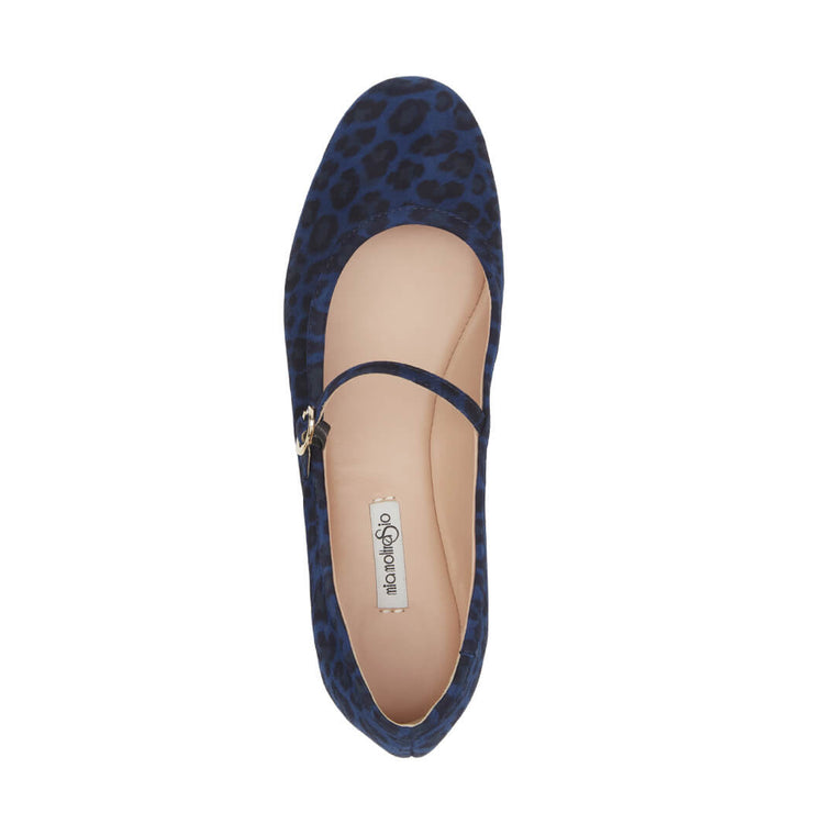 Ballerine Animalier Blu