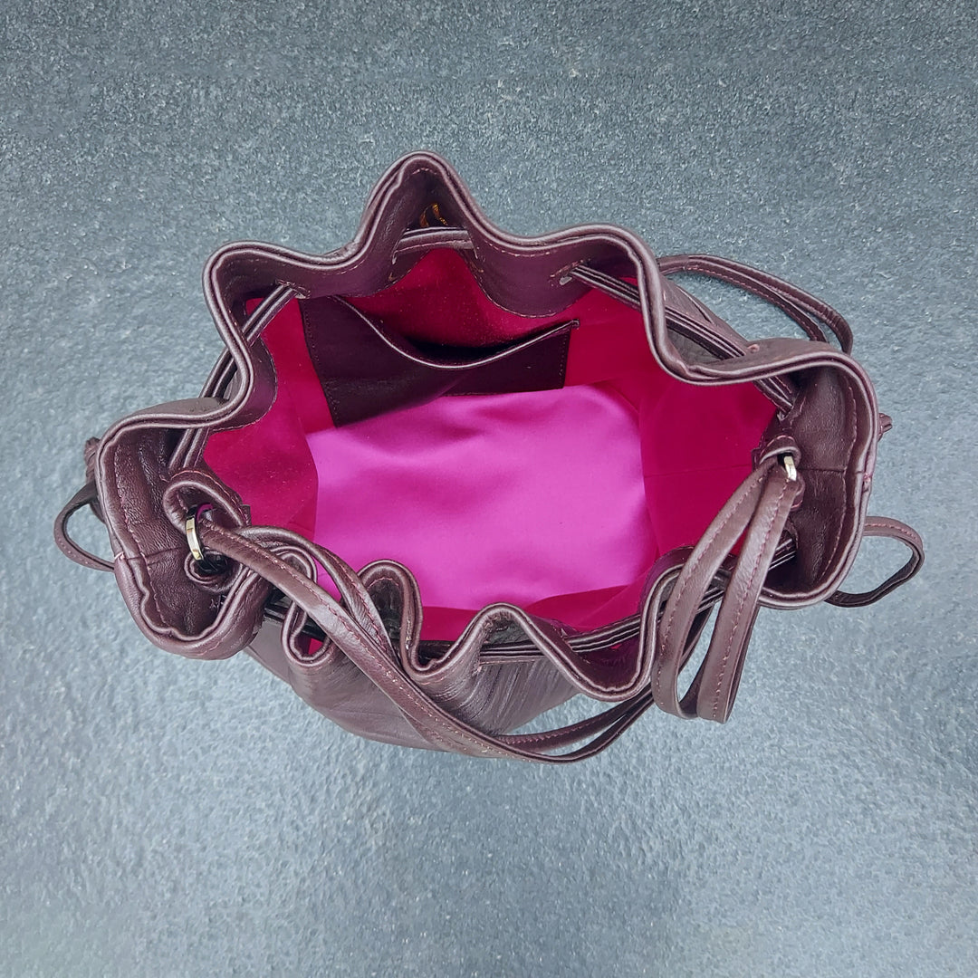Borsa in pelle bordeaux