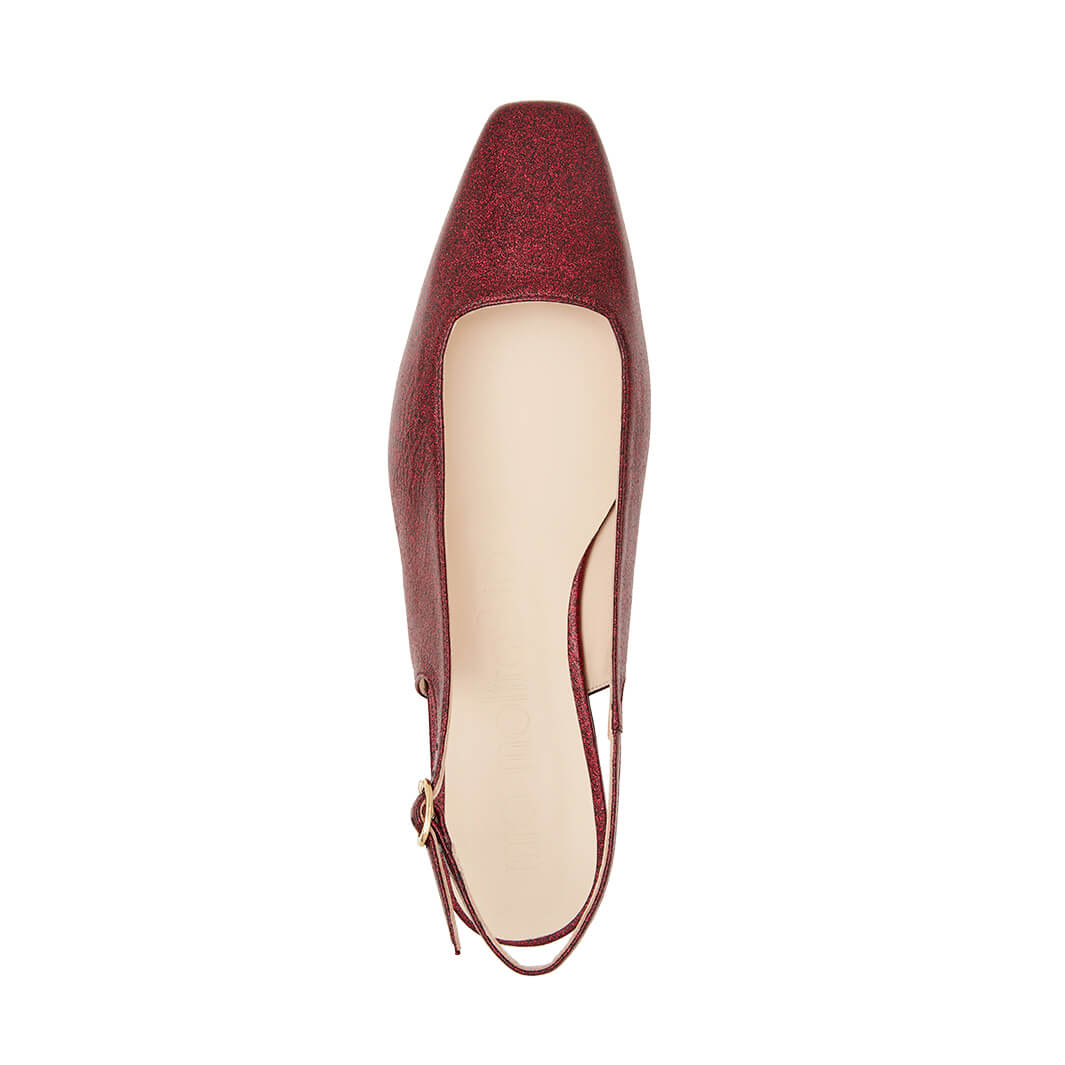 Sandaletti In Pelle Glitter