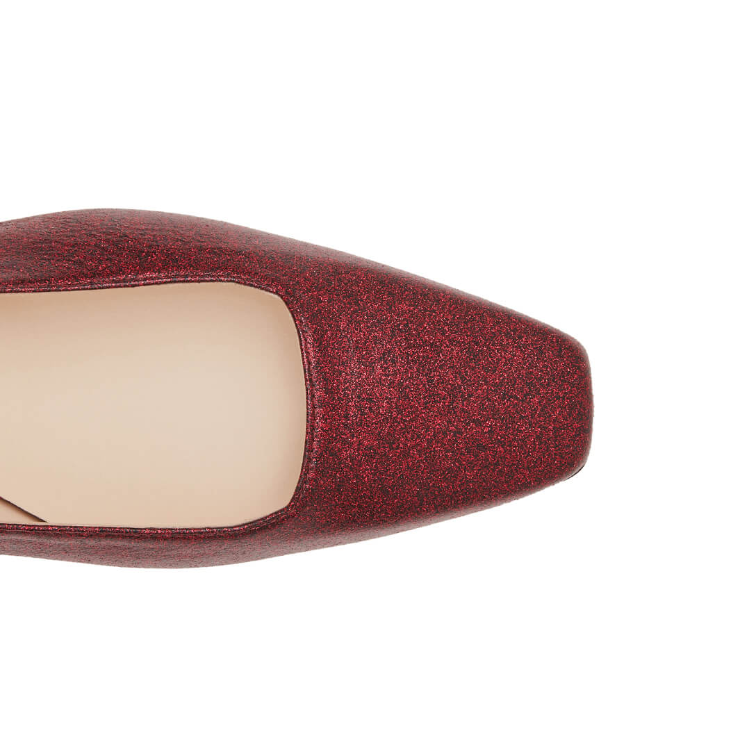 Sandaletti In Pelle Glitter
