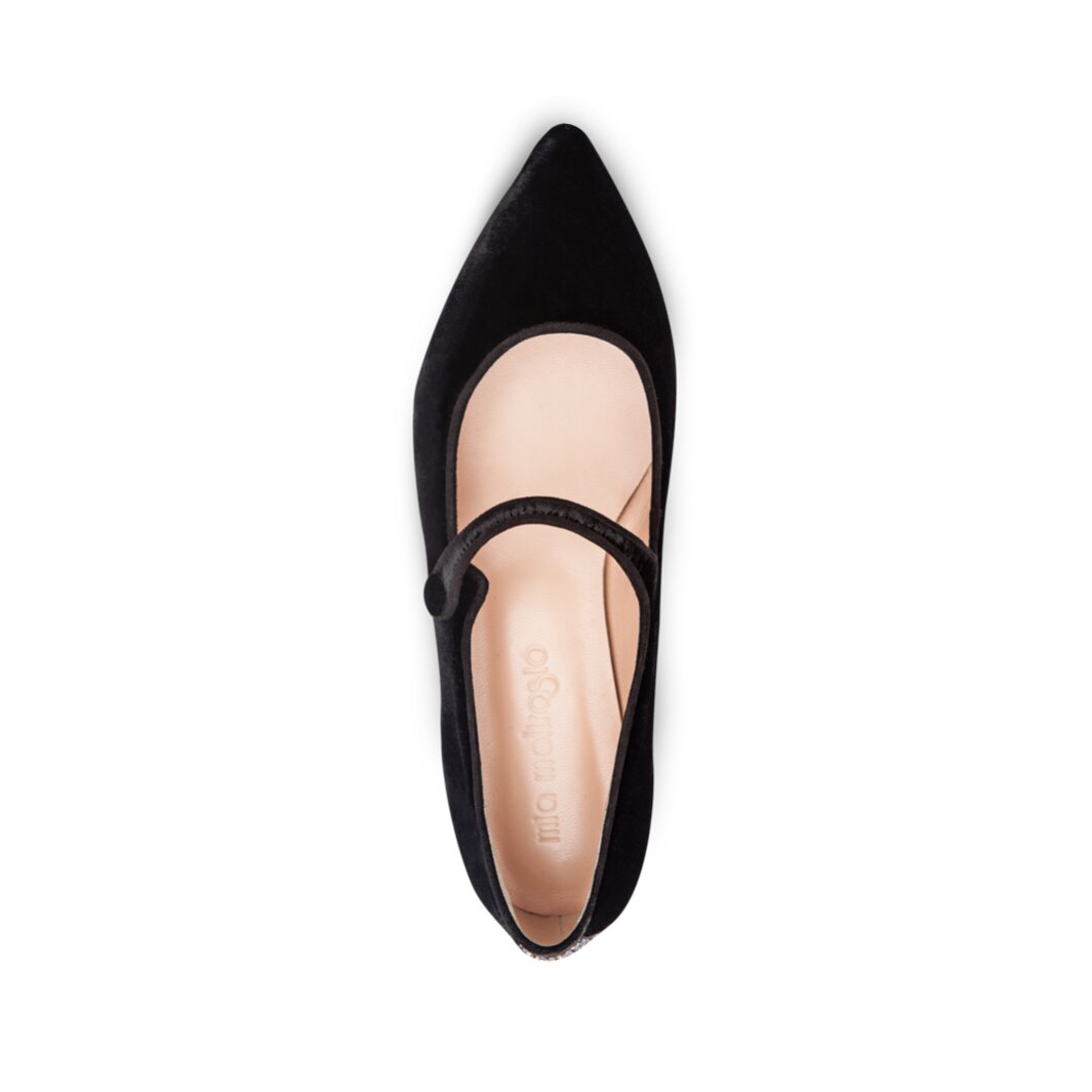 Ballerine Nere In Velluto