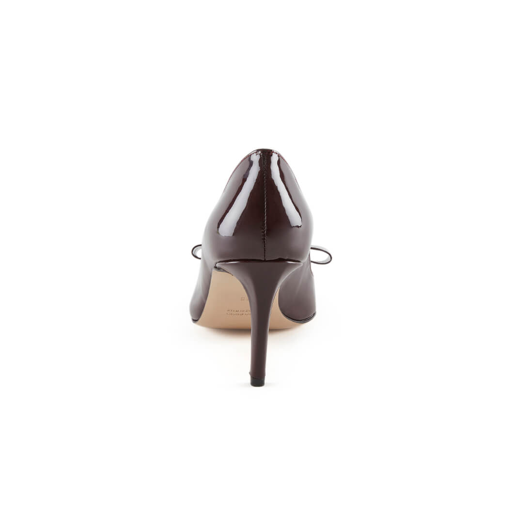 Scarpe Tacco Bordeaux Vernice